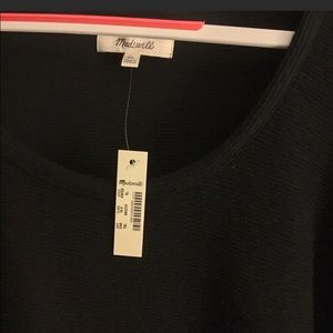 NWT Black Madewell Shirt- Short Bell Sleeves.